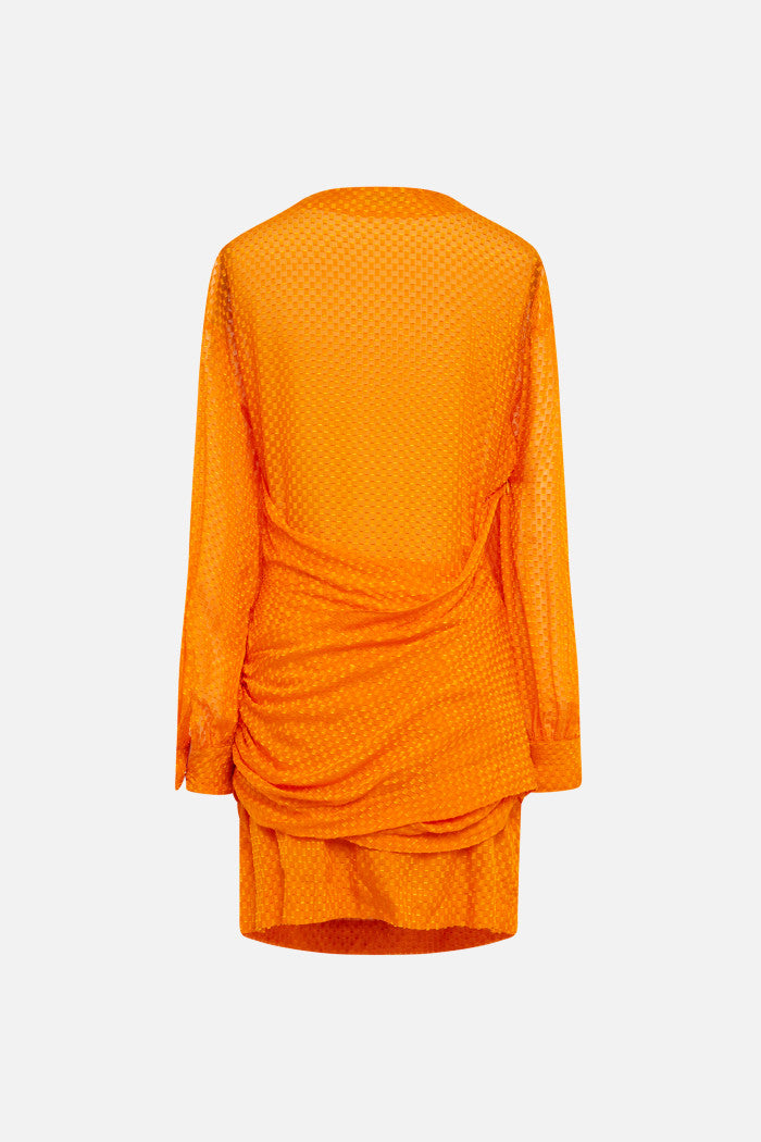 Vestido Darlene Cut Yarn - Naranja