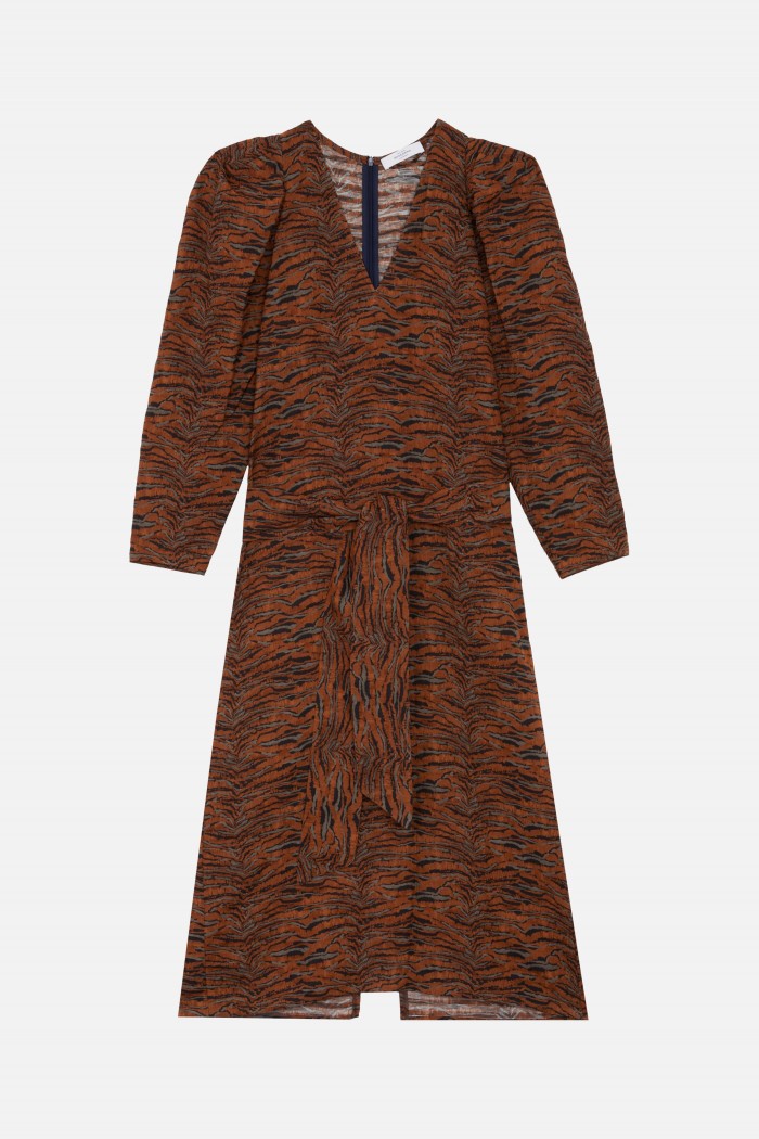 Drummer Landscape Dress - Caramel