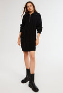 Claudie Pierlot Vestido de punto Mamma - Negro - - The Bradery