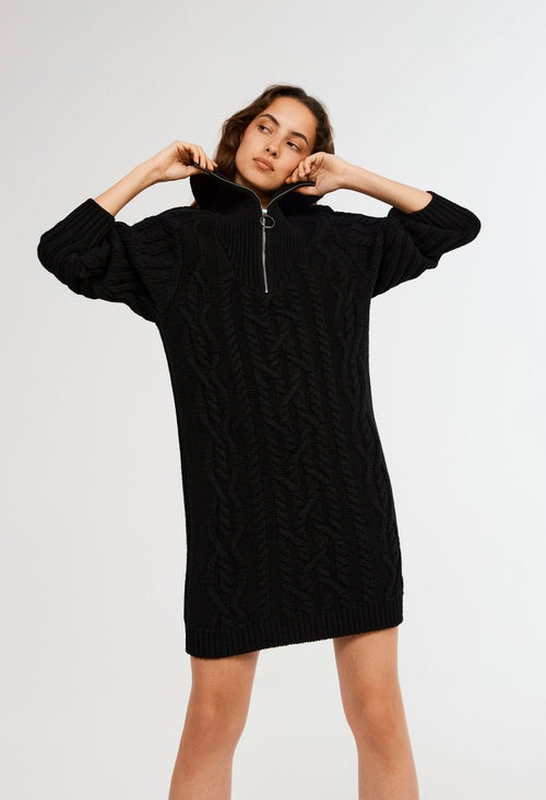 Robe En Maille Mamma - Noir - Claudie Pierlot - The Bradery