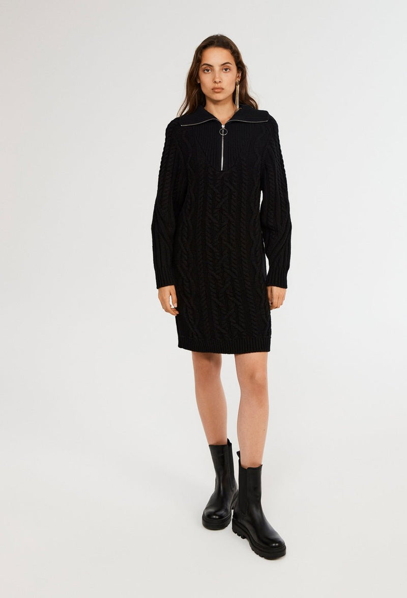 Robe En Maille Mamma - Noir - Claudie Pierlot - The Bradery