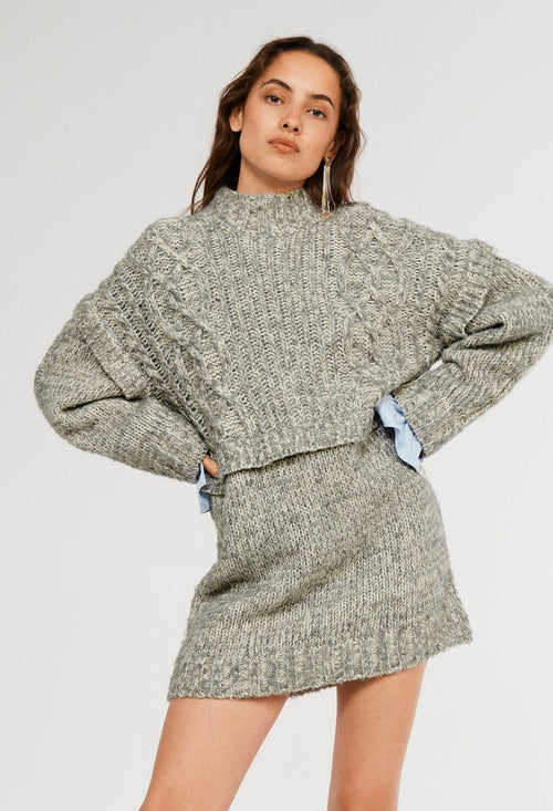 Marilove Mesh Dress - China Grey - Claudie Pierlot - The Bradery