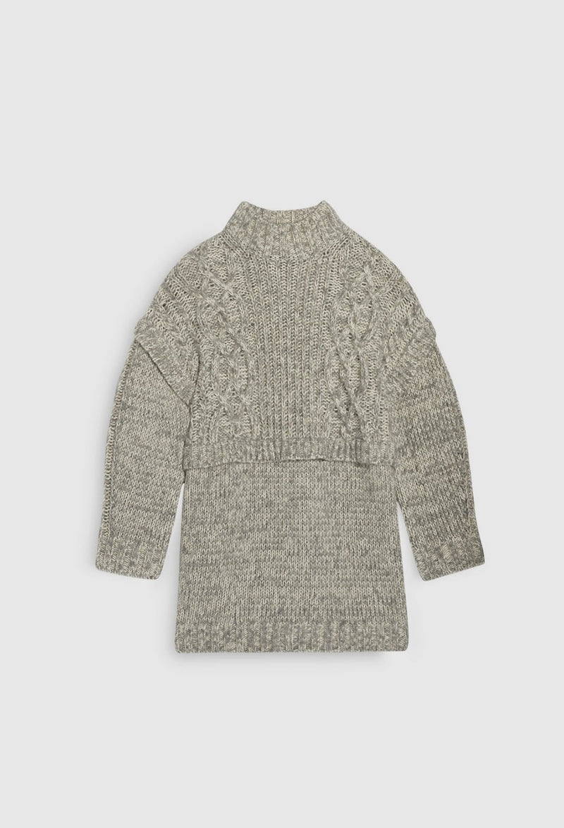 Robe En Maille Marilove - Gris Chine - Claudie Pierlot - The Bradery