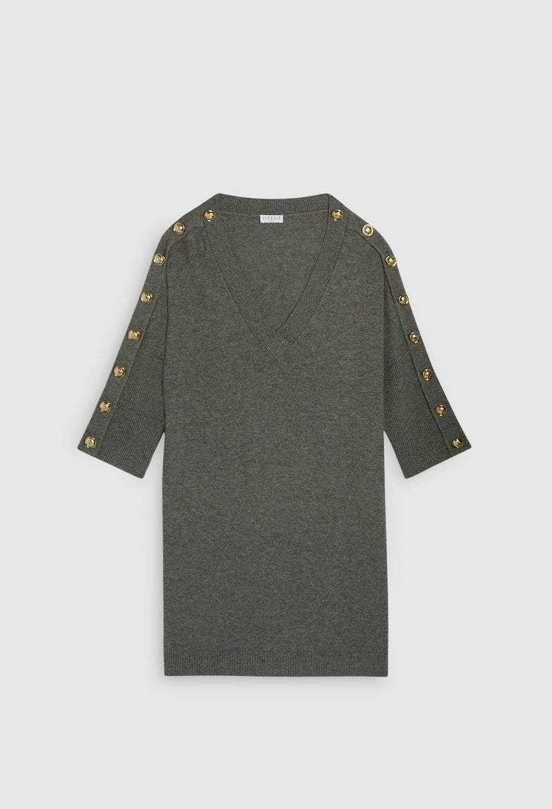 Miprima Mesh Dress - China Grey - Claudie Pierlot - The Bradery