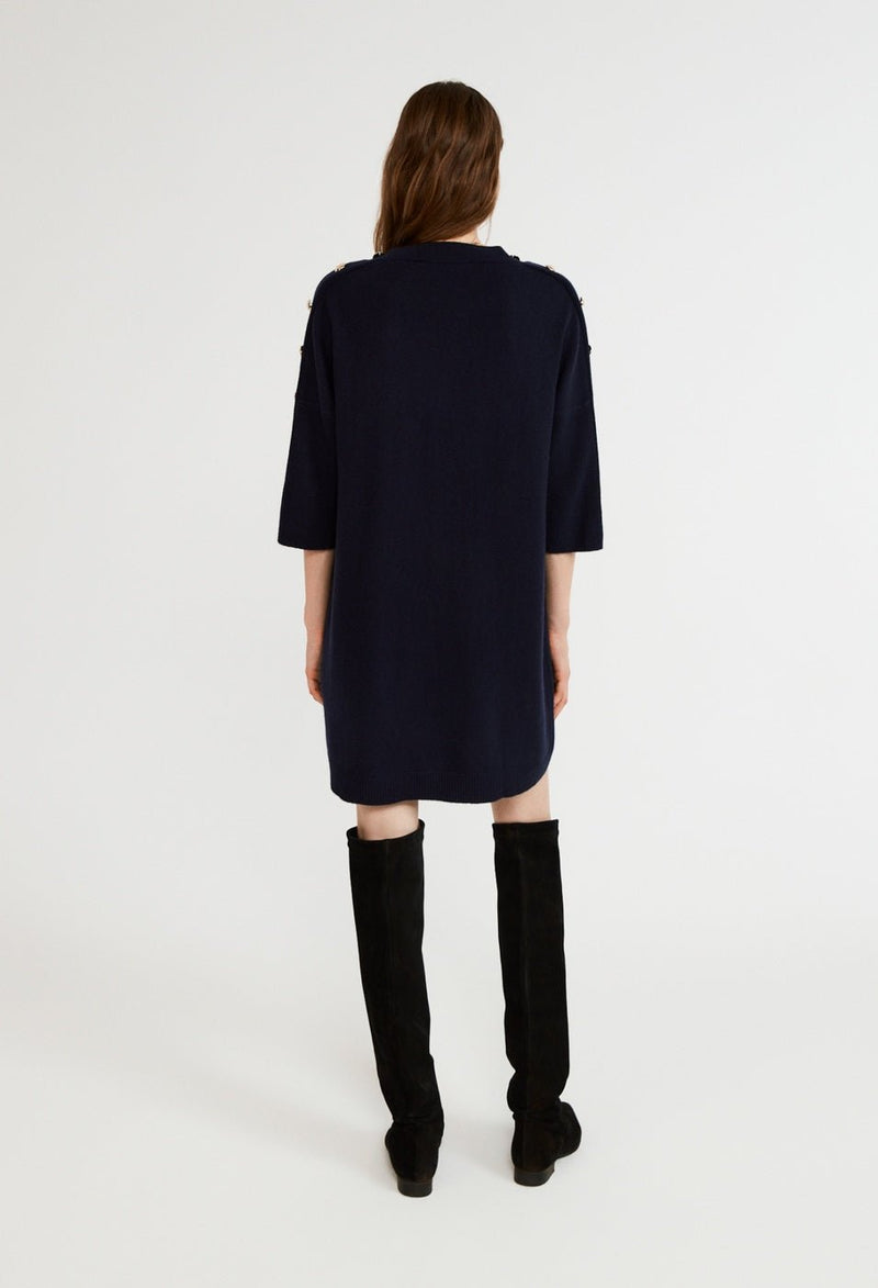 Miprima Mesh Dress - Navy - Claudie Pierlot - The Bradery