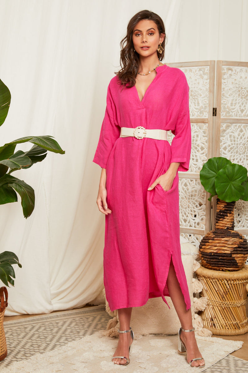 Robe Fuschia - Femme ROBES & JUPES Autour Du Lin