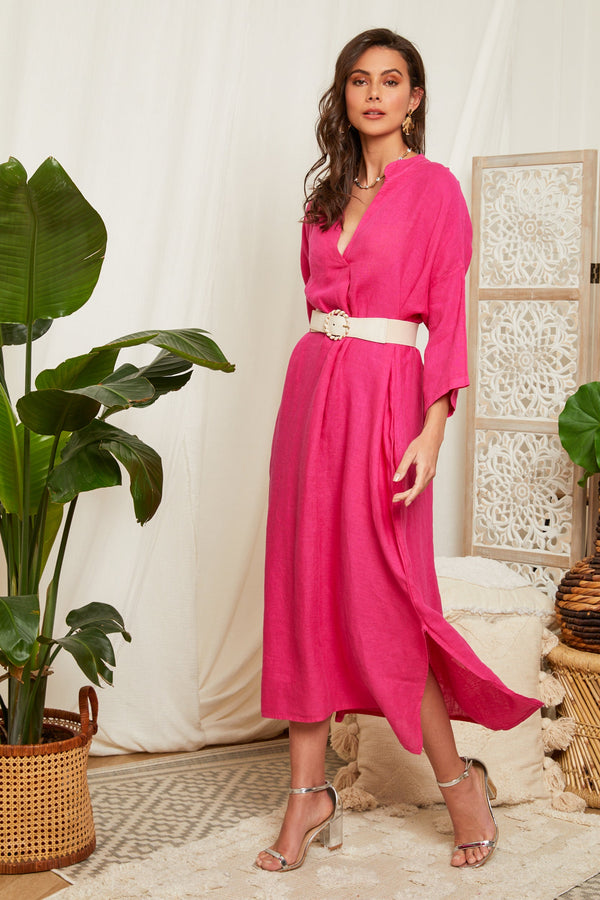 Robe Fuschia - Femme ROBES & JUPES Autour Du Lin