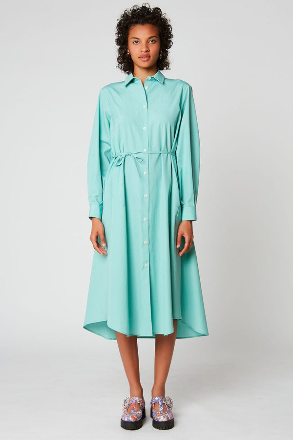 Robe Longue En Popeline De Coton Coupe Trapèze - Paul & Joe - Paul & Joe* - The Bradery