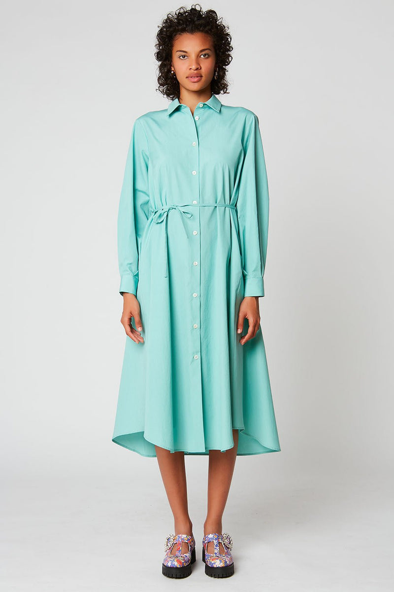 Long Cotton Poplin Dress Trapeze Cut - Paul & Joe - Paul & Joe* - The Bradery