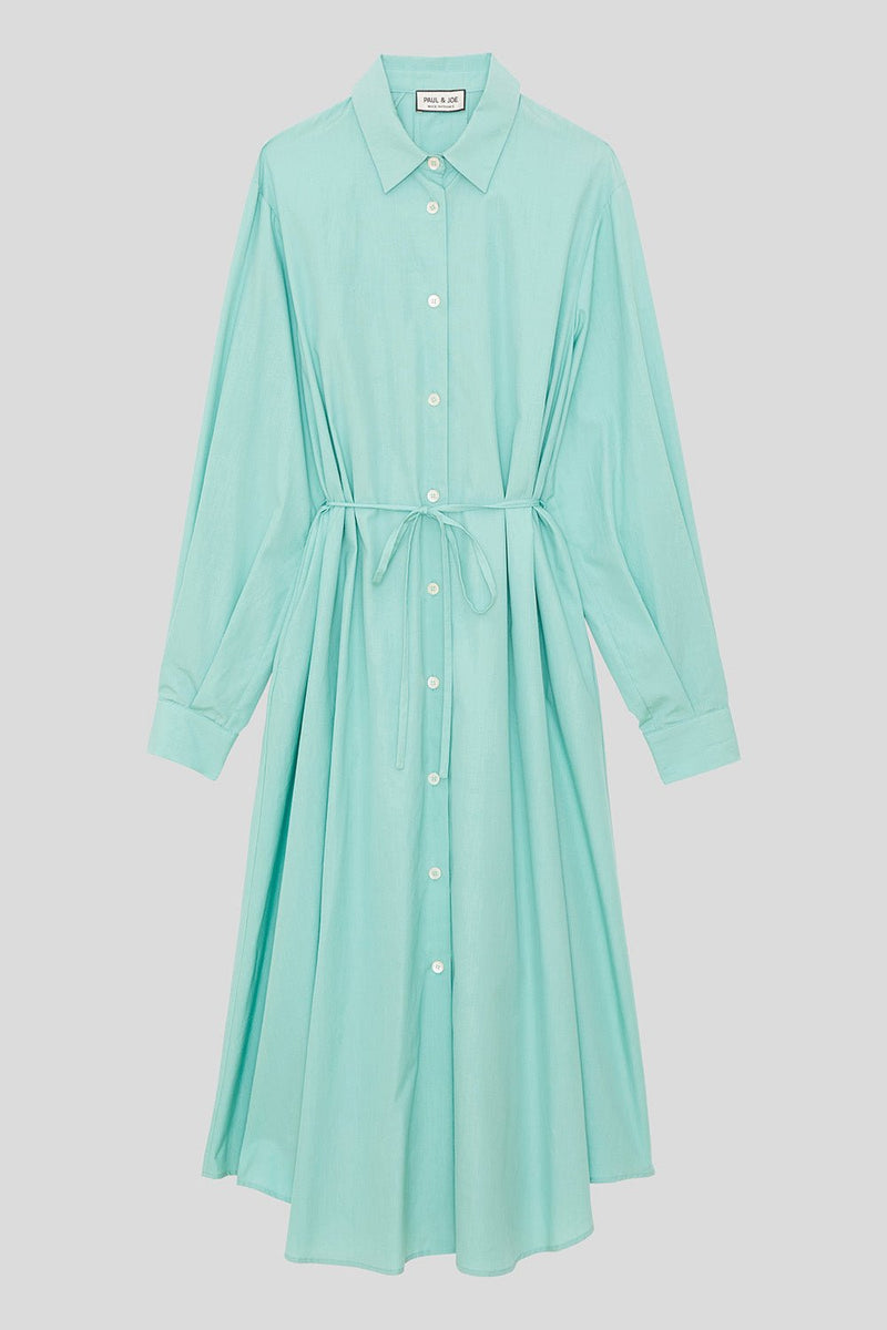 Long Cotton Poplin Dress Trapeze Cut - Paul & Joe - Paul & Joe* - The Bradery