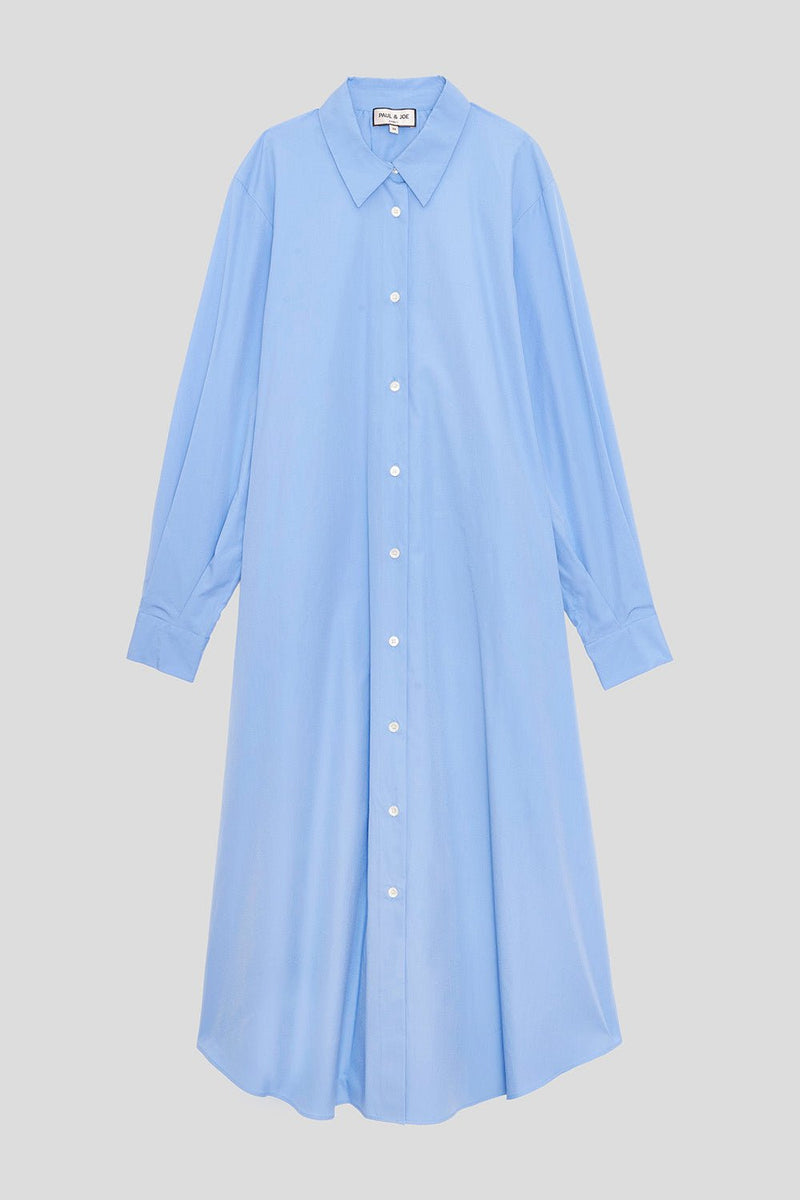 Long Cotton Poplin Dress Trapeze Cut - Paul & Joe - Paul & Joe* - The Bradery