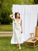 Robe En Maille Cerise - White