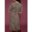 RoujeVestido Norma - Fauve Estampado Besos - * - The Bradery