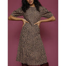 RoujeVestido Norma - Fauve Estampado Besos - * - The Bradery