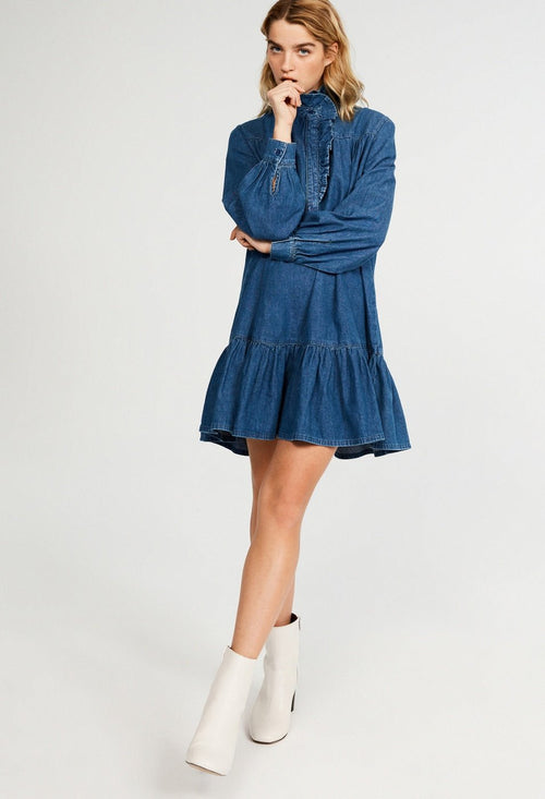 Claudie Pierlot Vestido Raine Bis - Jean - - The Bradery