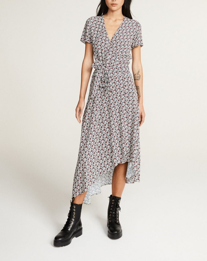 Claudie Pierlot Robe Rapide - Print Clair - - The Bradery