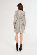 Claudie Pierlot Robe Regard - Print Clair - - The Bradery