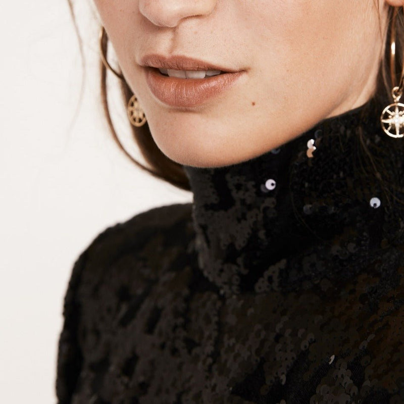 Robe Relief - Noir - Claudie Pierlot - The Bradery