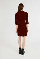 Rhubarb dress - Bordeau - Claudie Pierlot - The Bradery