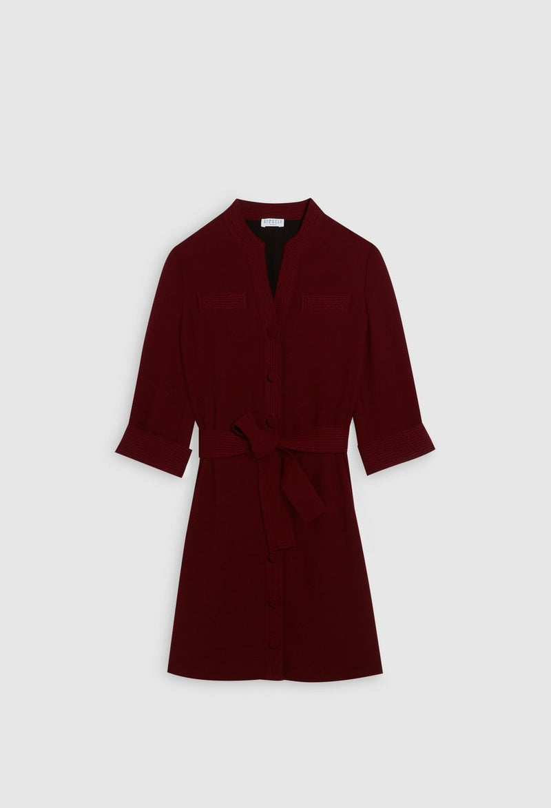 Rhubarb dress - Bordeau - Claudie Pierlot - The Bradery