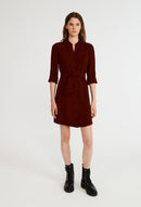 Rhubarb dress - Bordeau - Claudie Pierlot - The Bradery