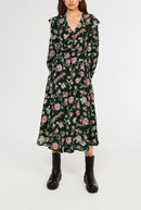 Robe Rieuse - Print Fonce - Claudie Pierlot - The Bradery