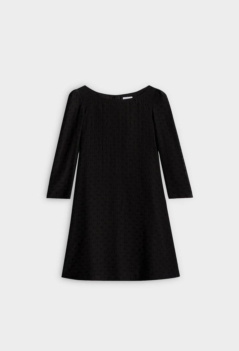 Claudie Pierlot Vestido Flor Rififi - Negro - - The Bradery