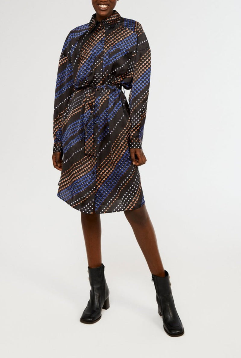 Robe Rigola Bis - Print Fonce - Claudie Pierlot - The Bradery