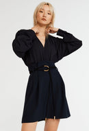 Claudie Pierlot Vestido Ripoline - Azul marino - - The Bradery