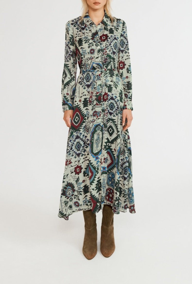 Rivera Dress - Print Clair - Claudie Pierlot - The Bradery