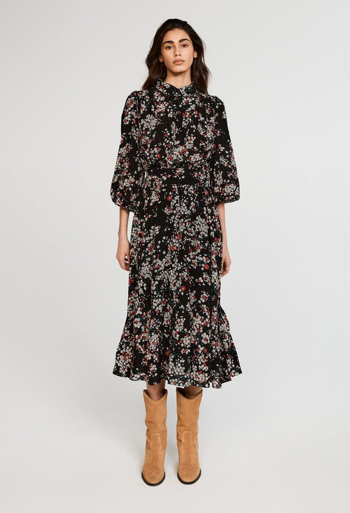 Claudie Pierlot Vestido Rivka - Print Fonce - - The Bradery