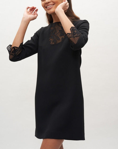 Claudie Pierlot Vestido Rizzie - Negro - - The Bradery