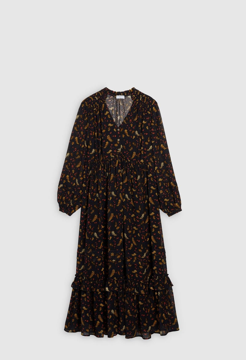 Rocaille Dress - Print Fonce - Claudie Pierlot - The Bradery