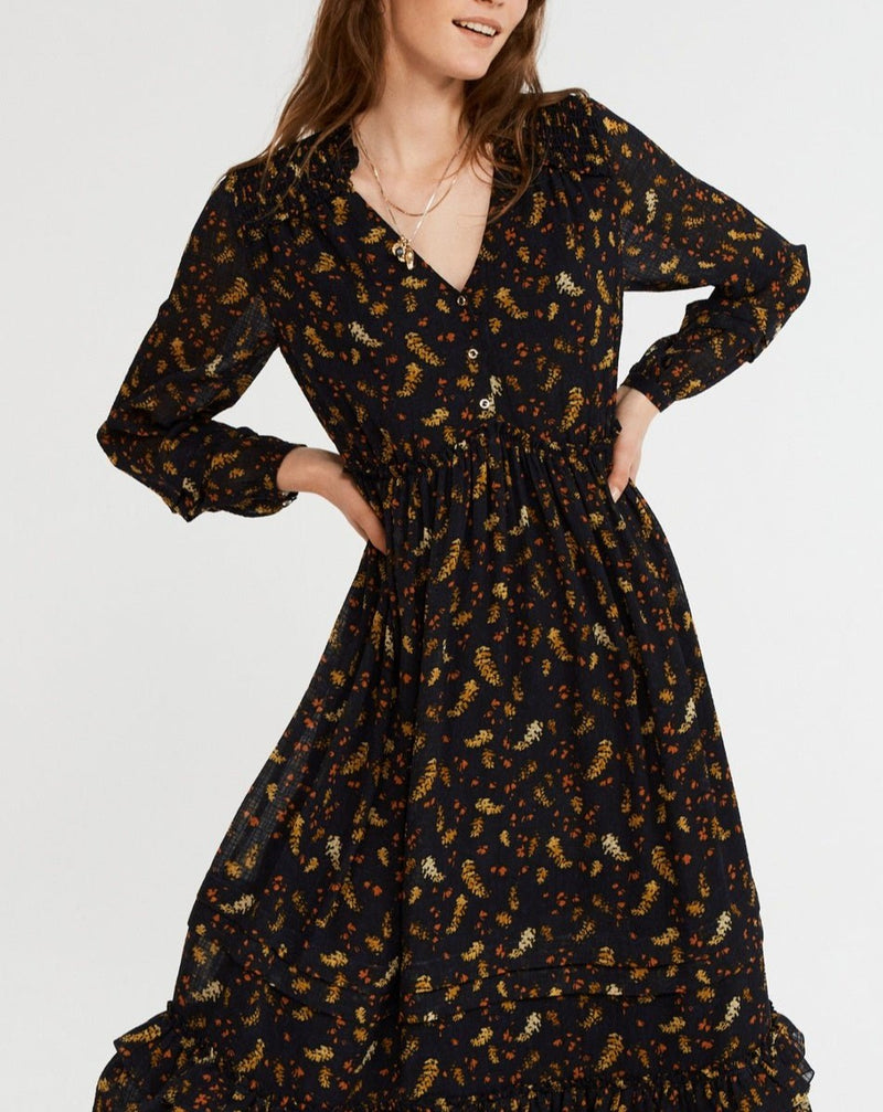 Robe Rocaille - Print Fonce - Claudie Pierlot - The Bradery