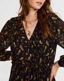 Claudie Pierlot Vestido Rocaille - Print Fonce - - The Bradery