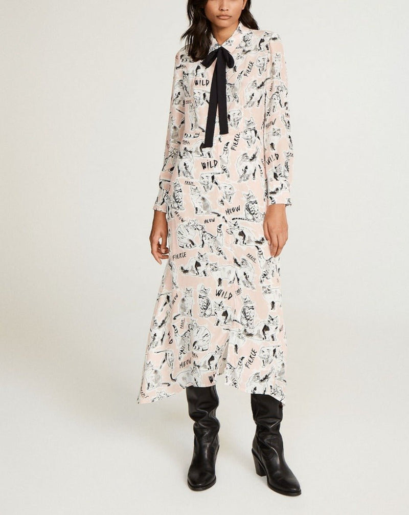 Claudie Pierlot Vestido Rolfo - Print Clair - - The Bradery