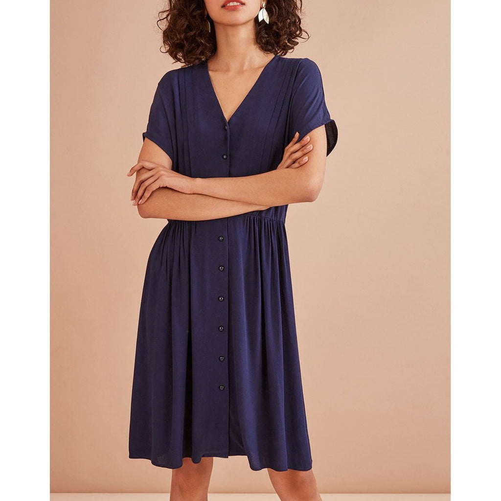 Vestido Romily - Índigo - Des Petits Hauts - The Bradery
