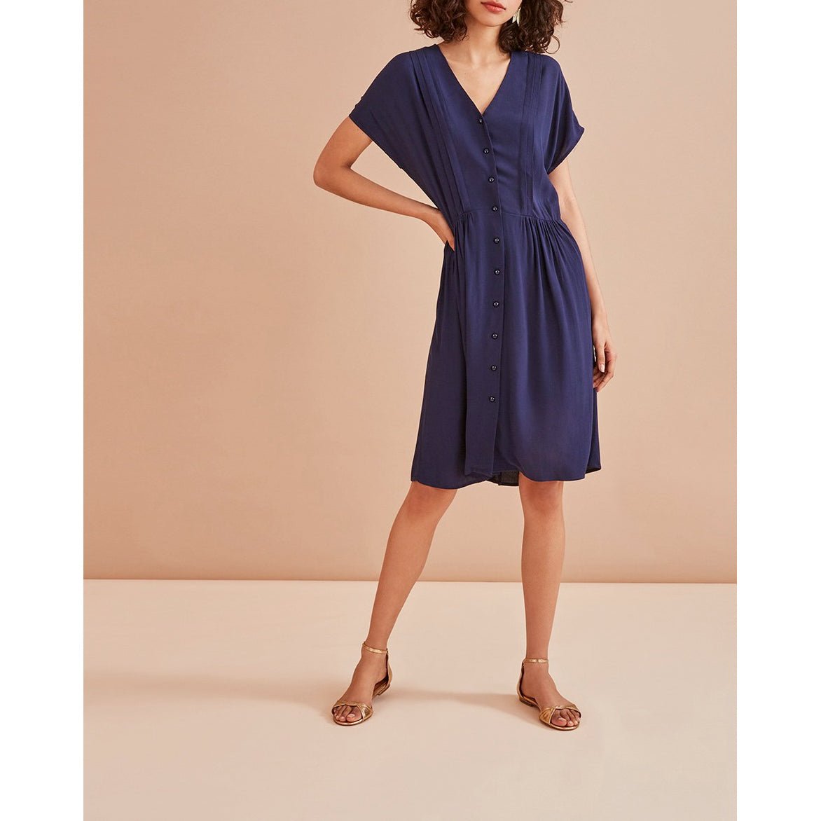 Vestido Romily - Índigo - Des Petits Hauts - The Bradery