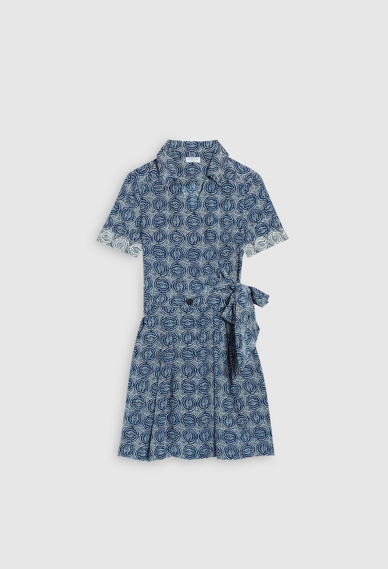 Claudie Pierlot Vestido Rosaco - Print Fonce - - The Bradery