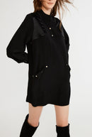 Robe Rosada - Noir - Claudie Pierlot - The Bradery