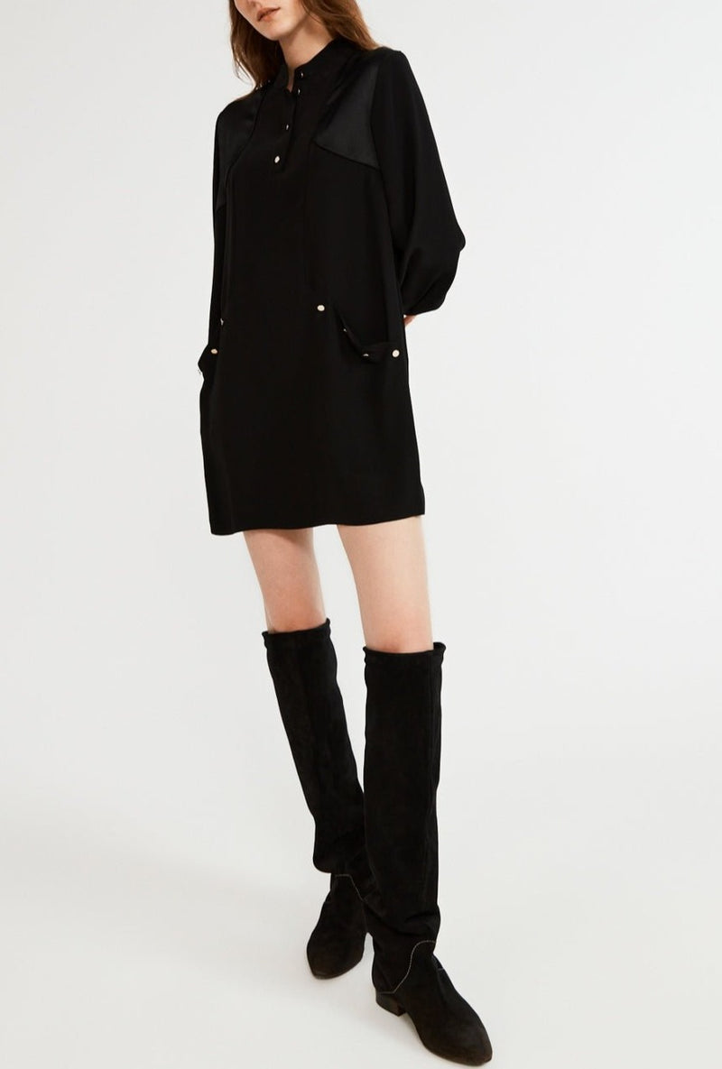 Robe Rosada - Noir - Claudie Pierlot - The Bradery