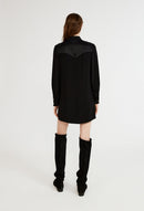 Claudie Pierlot Vestido Rosada - Negro - - The Bradery