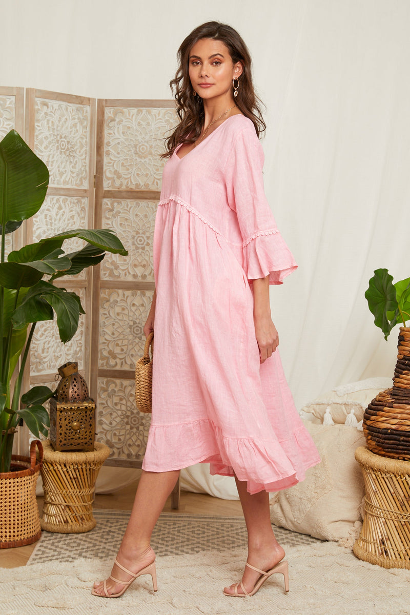 Robe Rose - Femme ROBES & JUPES Autour Du Lin