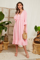 Robe Rose - Femme ROBES & JUPES Autour Du Lin