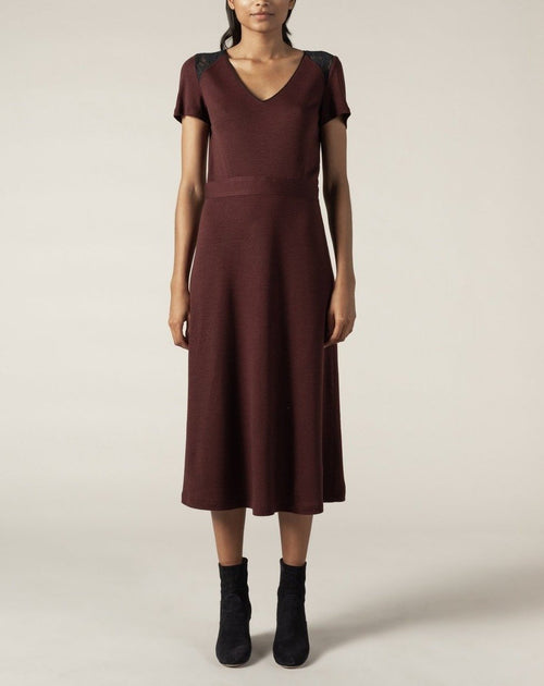 Vestido Rosemary - Burdeos - Pablo -La Bradery