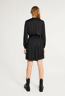 Robe Ruffle - Noir - Claudie Pierlot - The Bradery