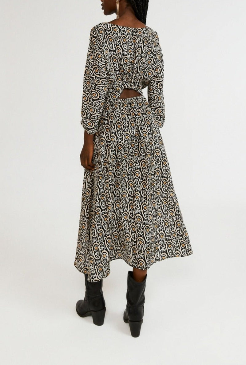 Robe Rulia - Print Fonce - Claudie Pierlot - The Bradery