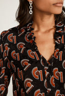 Robe Rumba - Print Fonce - Claudie Pierlot - The Bradery