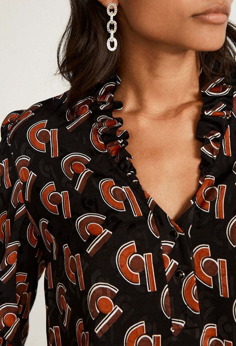 Rumba Dress - Print Fonce - Claudie Pierlot - The Bradery