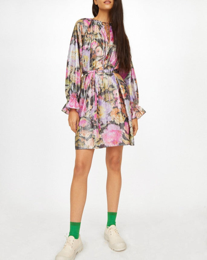 Shelton Polaroid Dress - Multi Charcoal